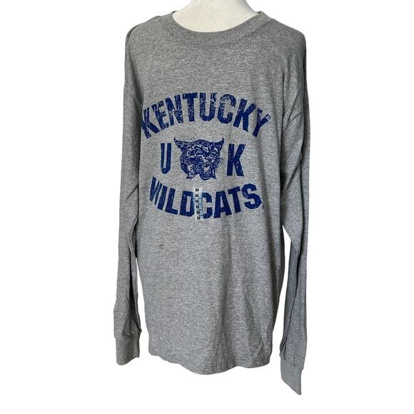 Kentucky Wildcats Long Sleeve Graphic Tee Gray Gildan Medium - NWOT - Picture 1 of 4